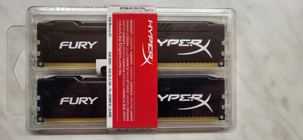 Оперативная память HyperX DDR3-1600 8192MB PC3-12800 (2x4096) FURY