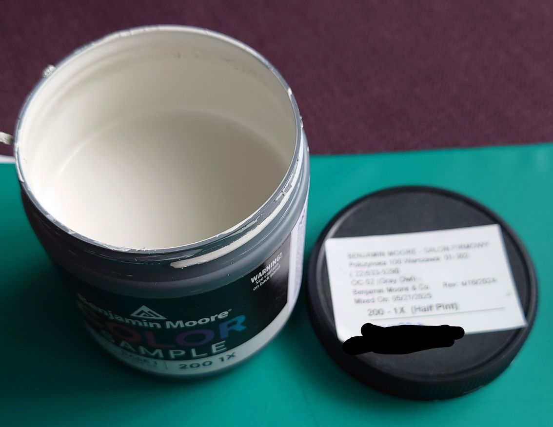 Tester farb Benjamin Moore