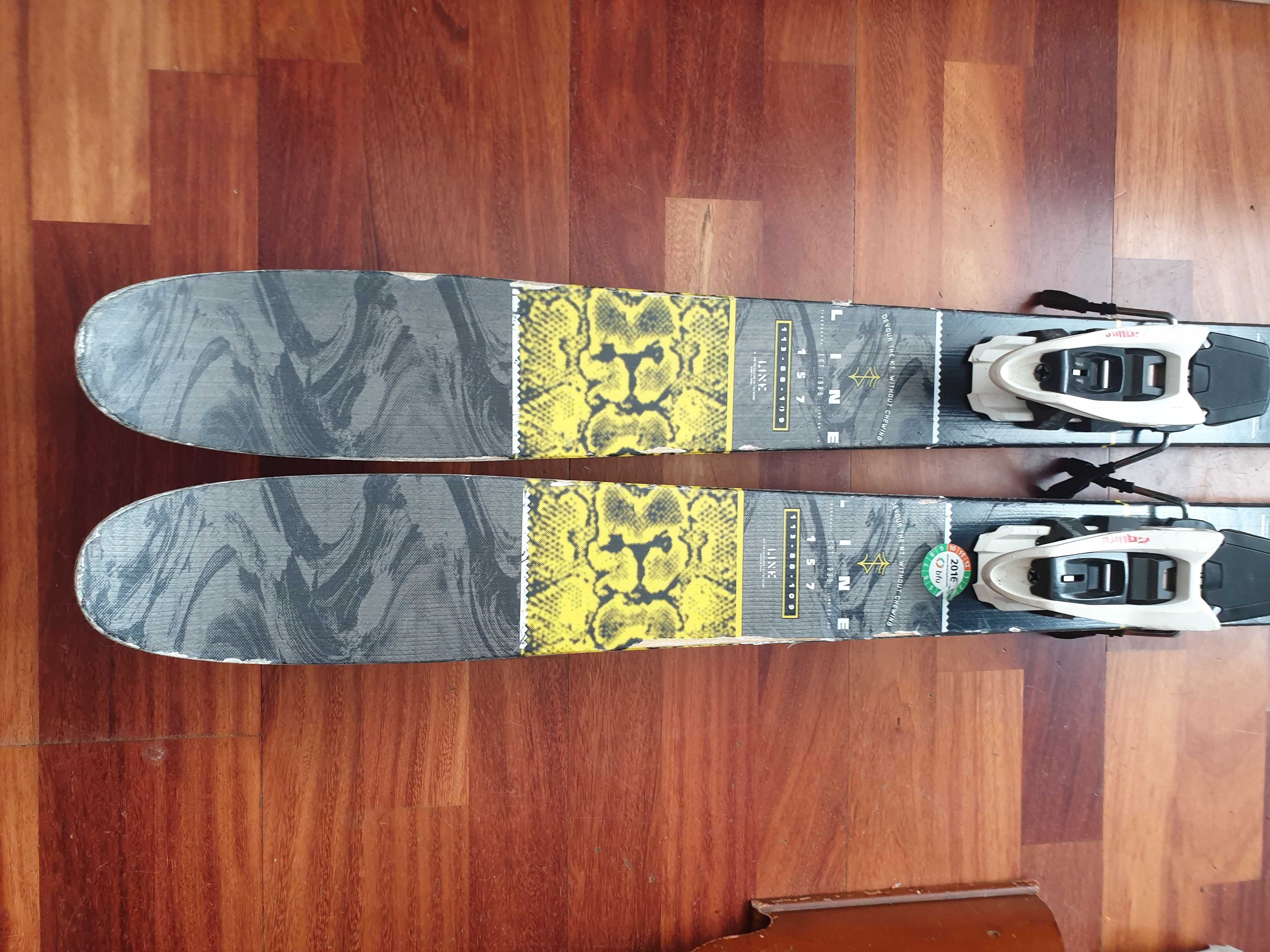 narty freestyle LINE TIGERSNAKE, TWINTIP  157 cm head, volkl 160