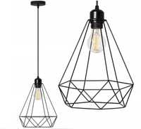 LAMPA oprawa sufitowa retro LOFT INDUSTRIAL czarna NOWA