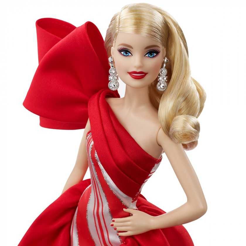 Барби Праздничная в красном платье коллекционная Barbie 2019 Holiday
