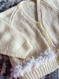 Sweterek rozpinany dziewczęcy 98-104
