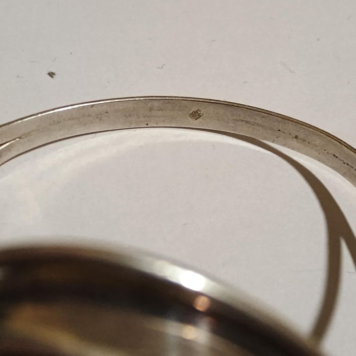 Bransoletka 925 z bursztynem