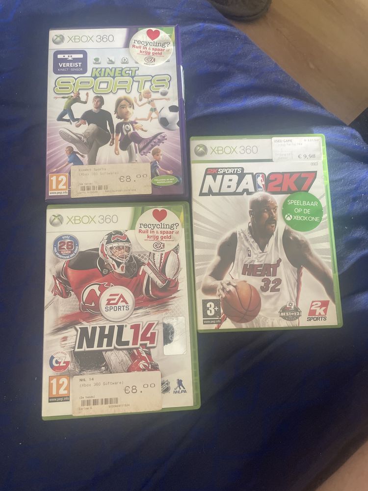 Gry Xbox 360 – Kinect Sports, NHL 14, NBA 2K7