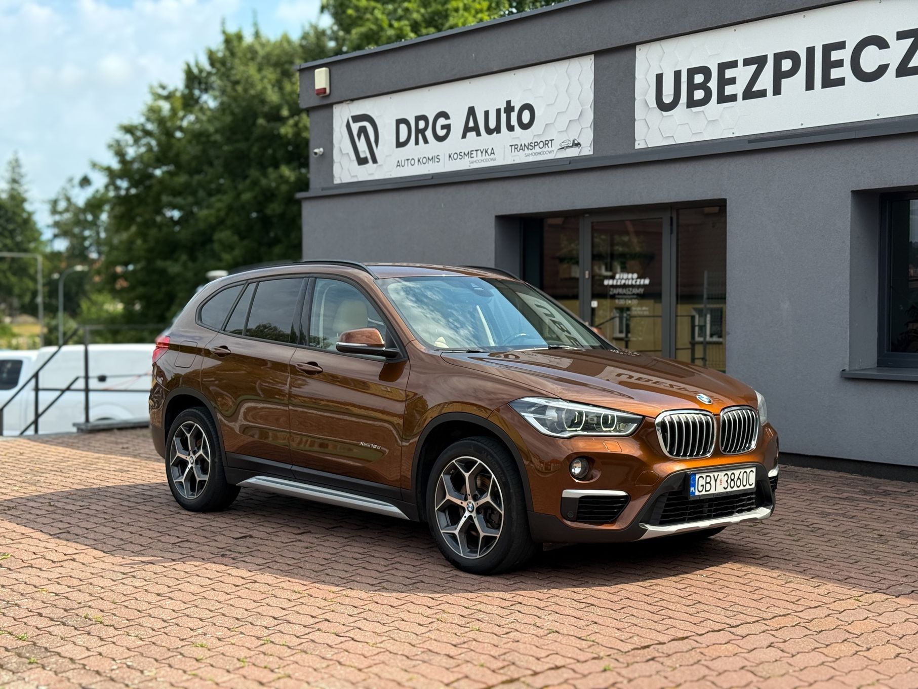 BMW X1 BMW X1 xDrive 2.0d 150 KM•Automat•4x4•Brąz•Kremowe wnętrze•Stan BDB