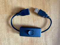 Kabel USB z włącznikiem ON/OFF przewód przedłużacz