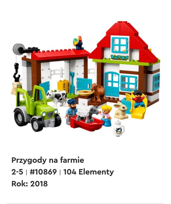 Klocki LEGO duplo 10869 przygody na farmie