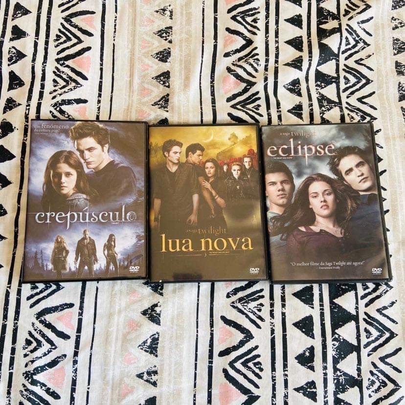 DVDs Crepusculo, Eclipse e Lua Nova