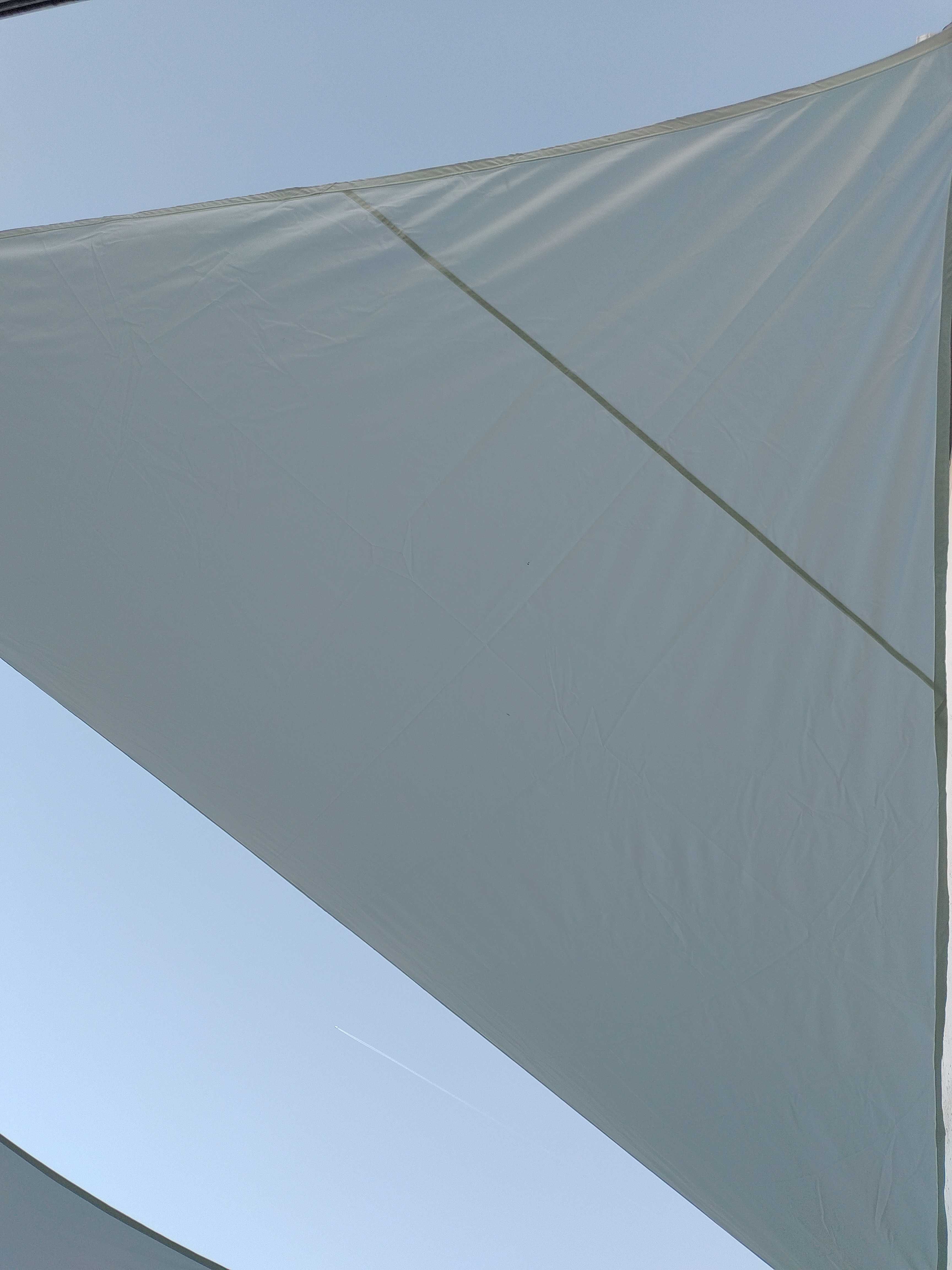 Toldo Vela de Sombra Impermeable Triangular 4x4x5.65m
