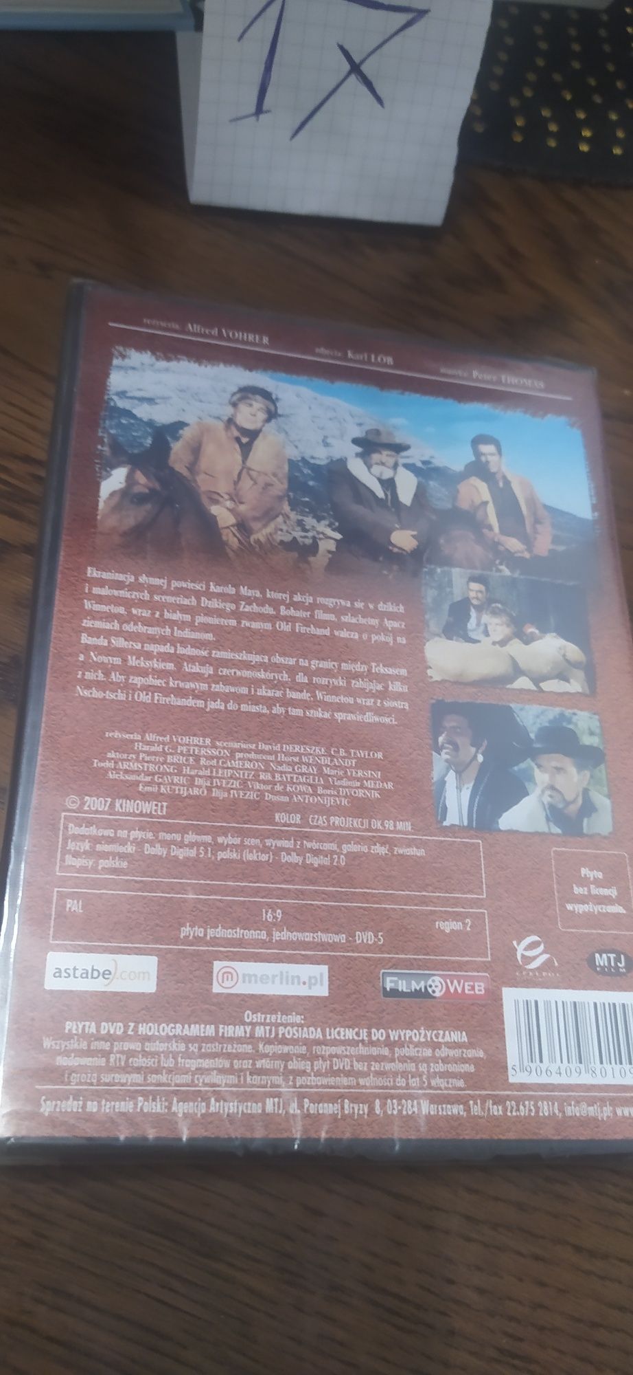 Winnetou i Old Forehand DVD nowa zafoljowana!