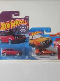 Conj 2 hot wheels volkswagen Golf mk2