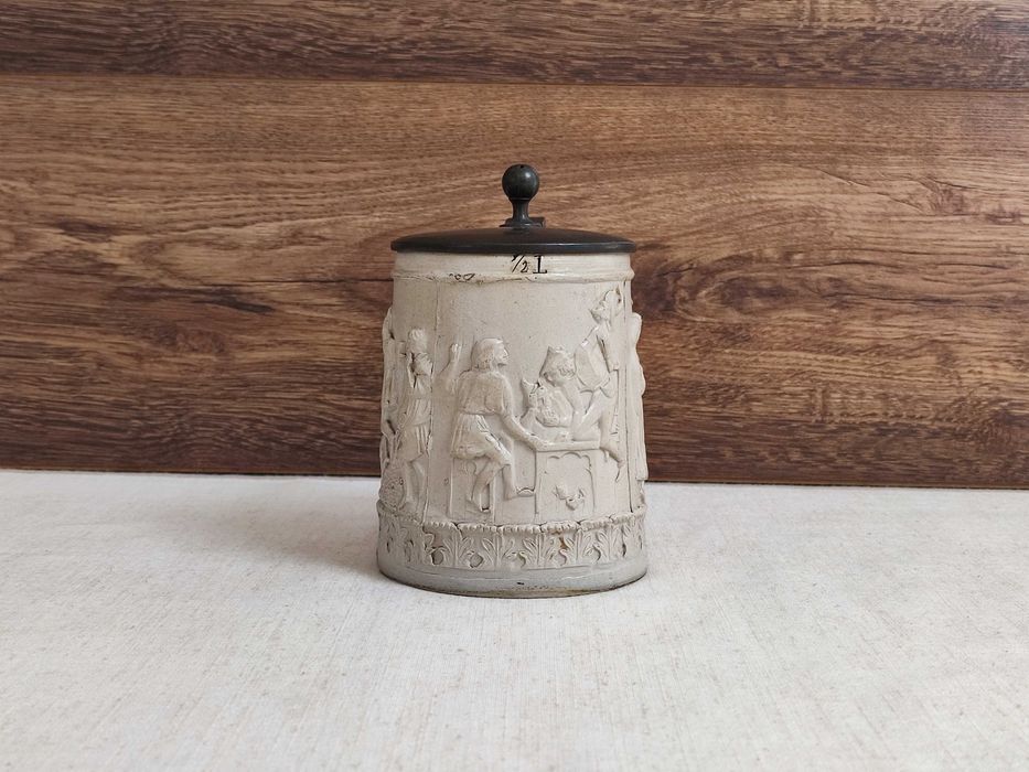 Stary kufel J.G. Winkler Kulmbach  1/2L - XIX w.