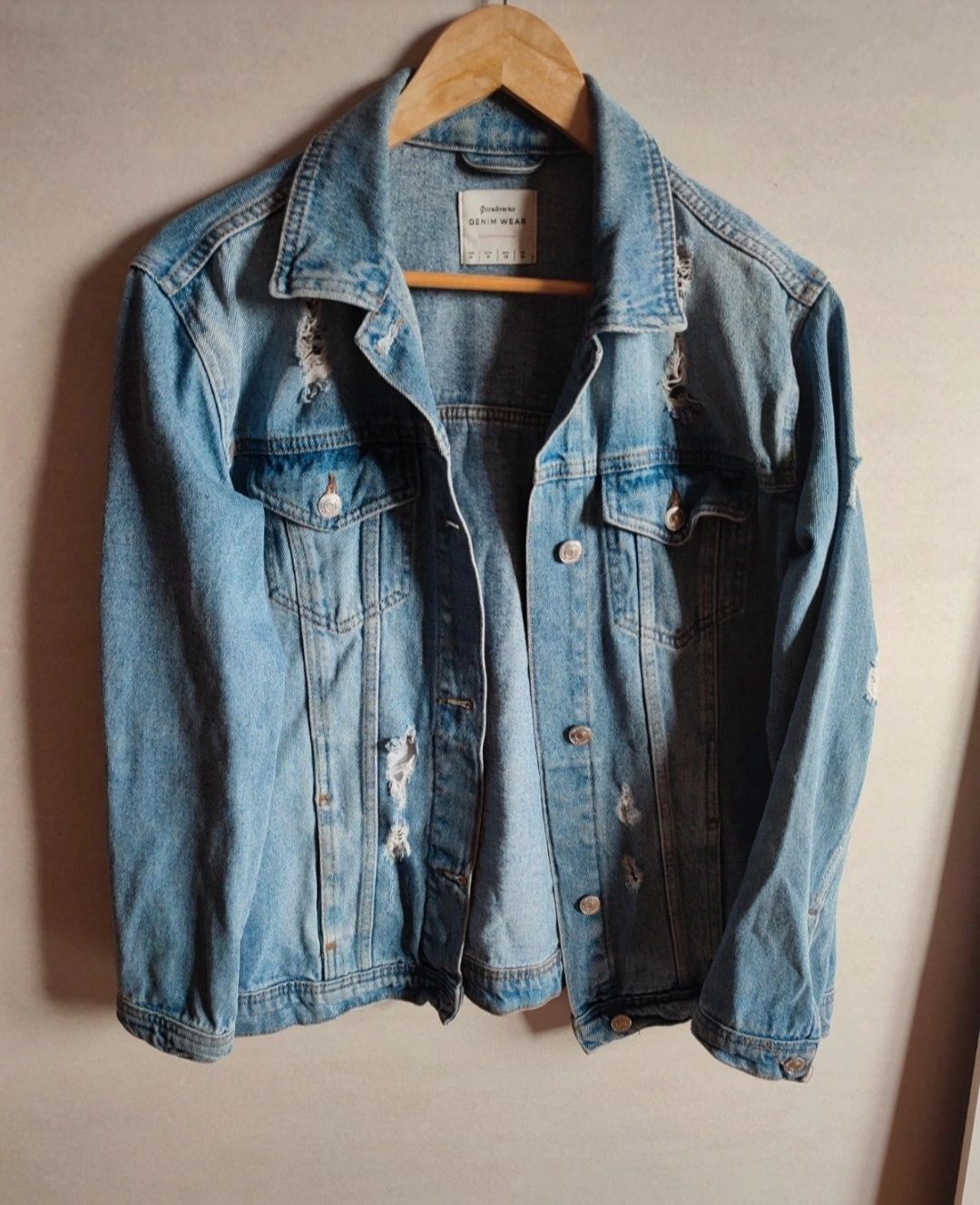 Kurtka katana jeansowa Stradivarius M