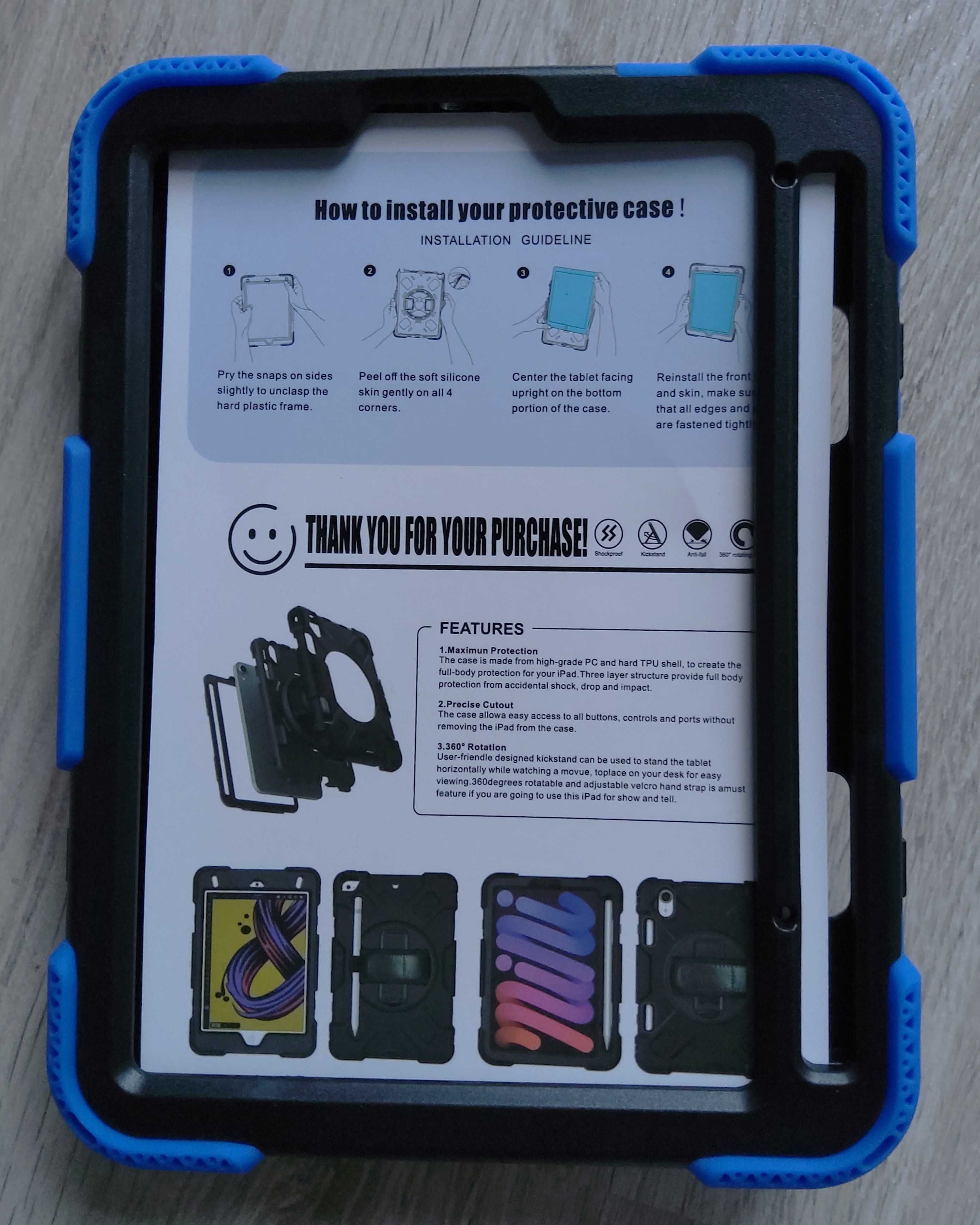 Pancerne etui case obudowa do iPad Mini 6 Blue