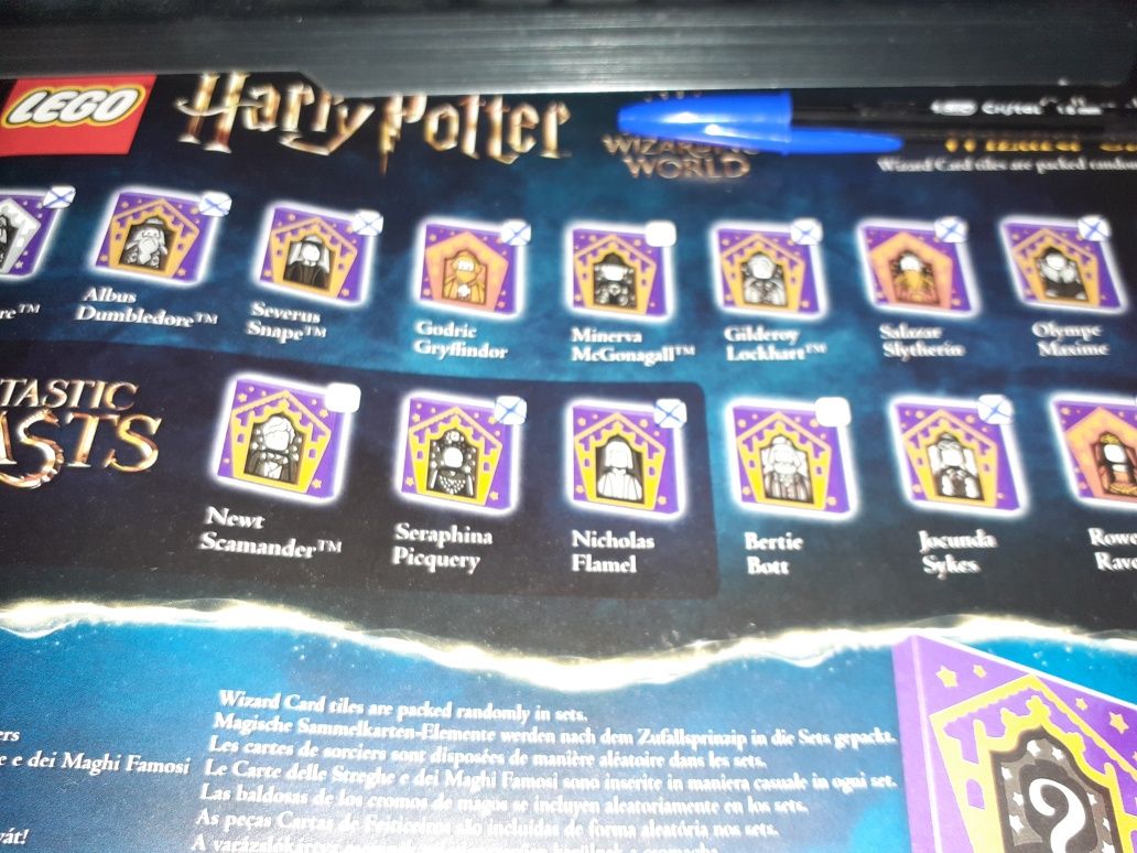 lego harry potter wizard cards karty czarodziejów wymienie sie