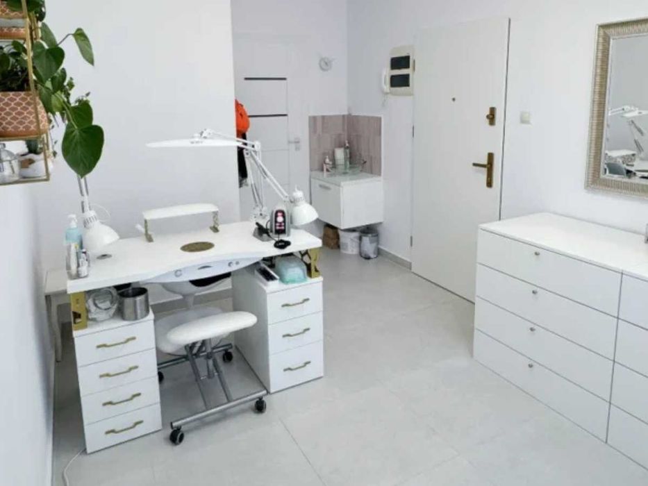 Biurko do manicure, 7 szuflad, Blat HPL nie zwykła płyta, odporny, PRO