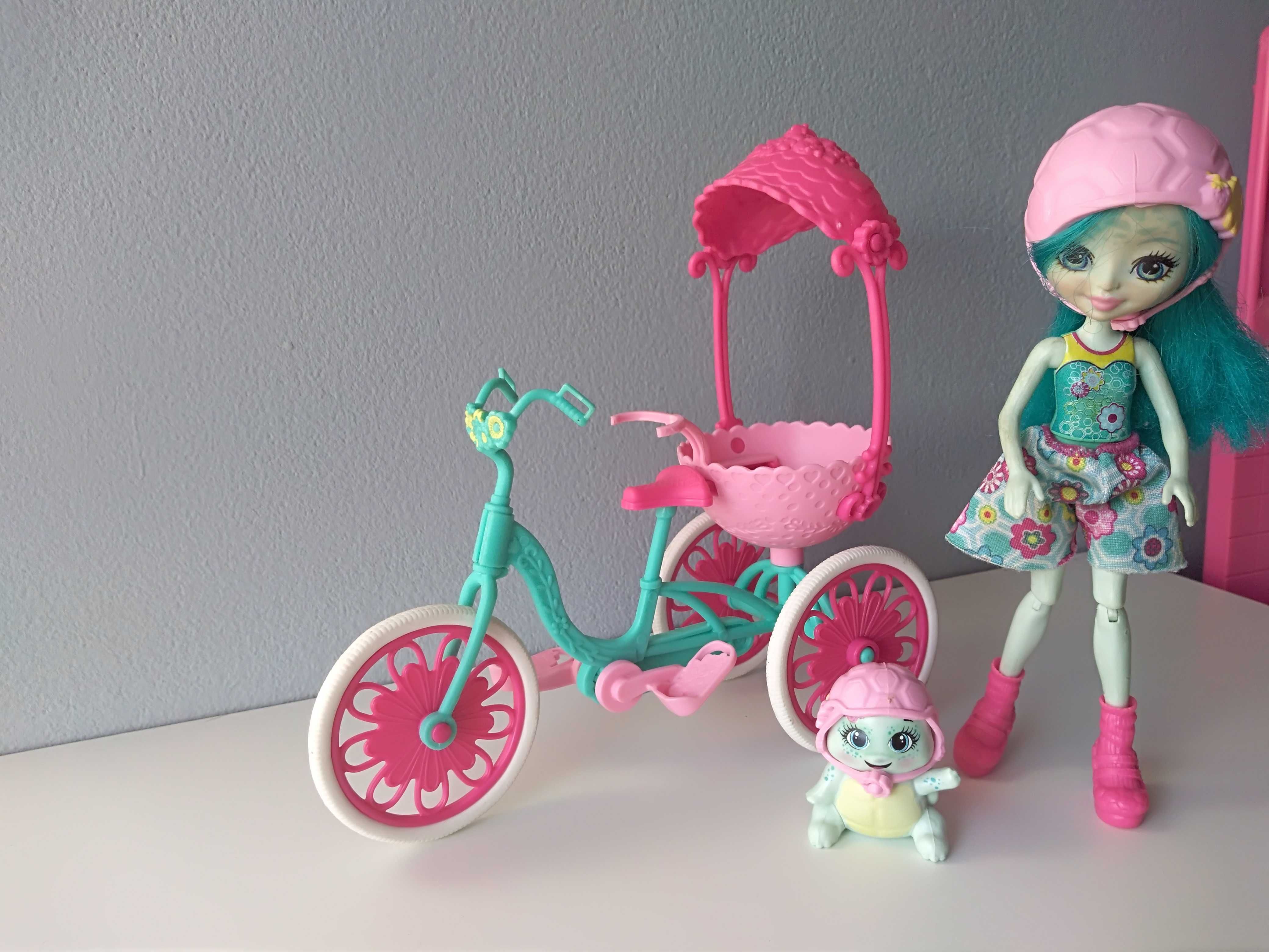 Enchantimals Zestaw Lalka z żółwiem i rowerkiem