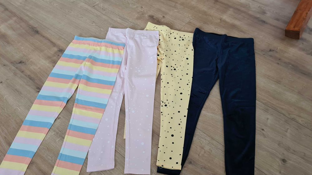 Zestaw leginsy dla dziewczynki jak nowe