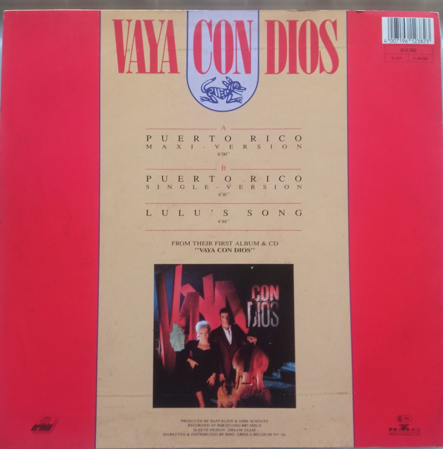 Vinil Maxi Single Vaya con Dios - Puerto Rico