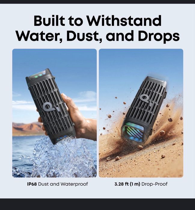 Колонка Anker Soundcore Boom 3i новинка 2025 водонепроникна іp68