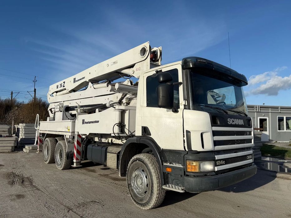 Scania 124  Pompa do betonu Putzmeister M36Z