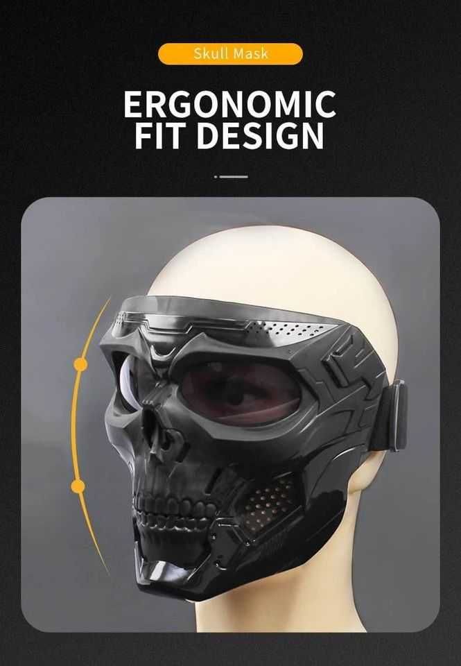 NOWY Kask CZACHA Gogle weteran GERMAN SS Chełm II Wojna Chopper