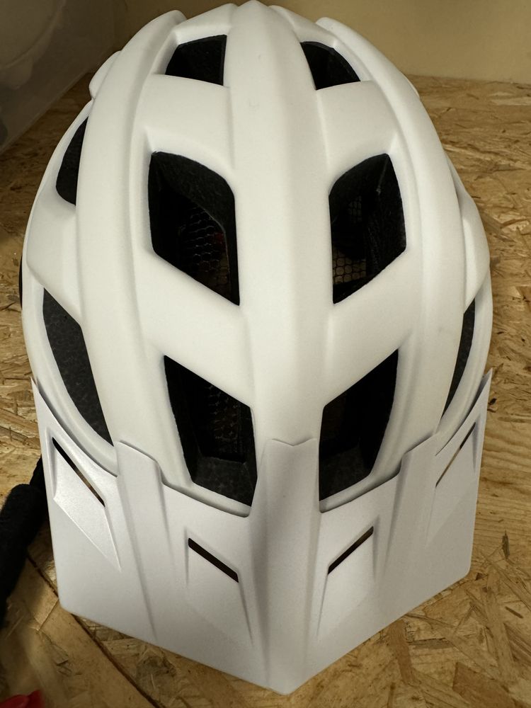 Kask rowerowy SKJORDE WHITE/PHANTOM biały rozmiar L