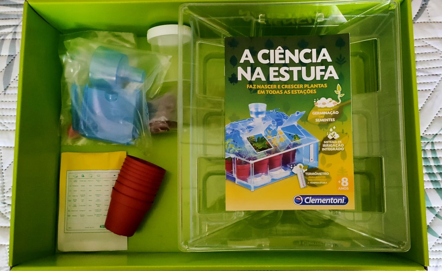Jogo ciência na estufa