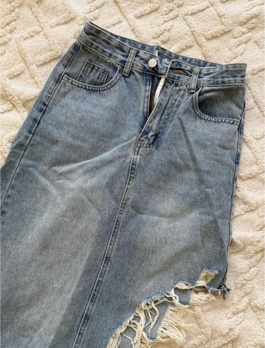 Юбка джинсова асиметрична