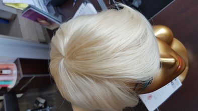 Peruka sztuczna jasne blond krótkie bob Cindy613