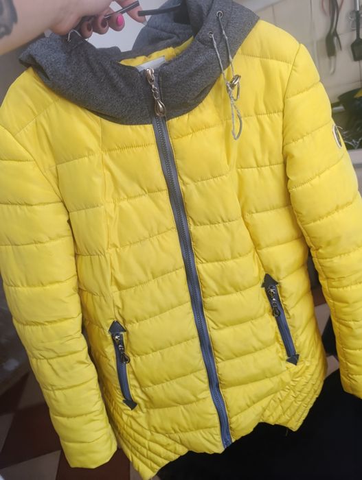 Kurtka damska żólta