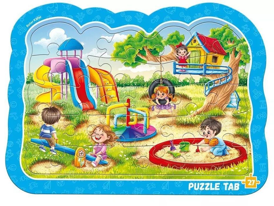 Puzzle ramkowe. Plac zabaw. Roter Kafer