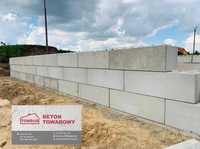 Klocki betonowe, ściana oporowa, mur oporowy