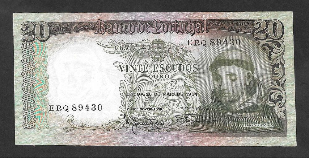 Nota de 20 Escudos - Santo António