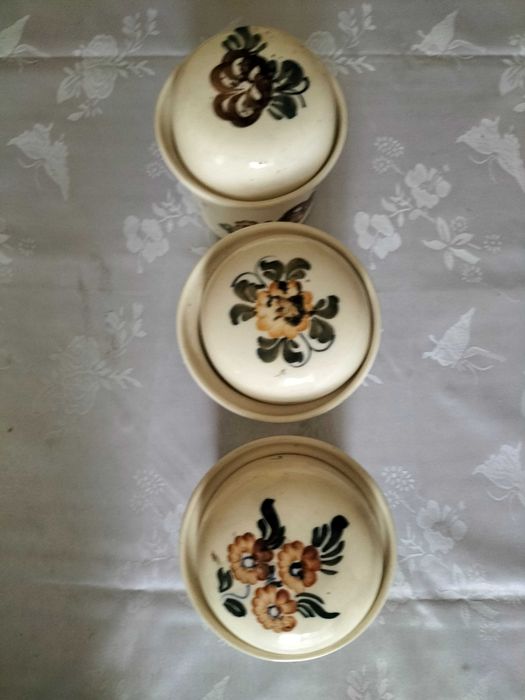 Pojemniki kuchenne do przechowywania z przykrywką Włocławek PRL