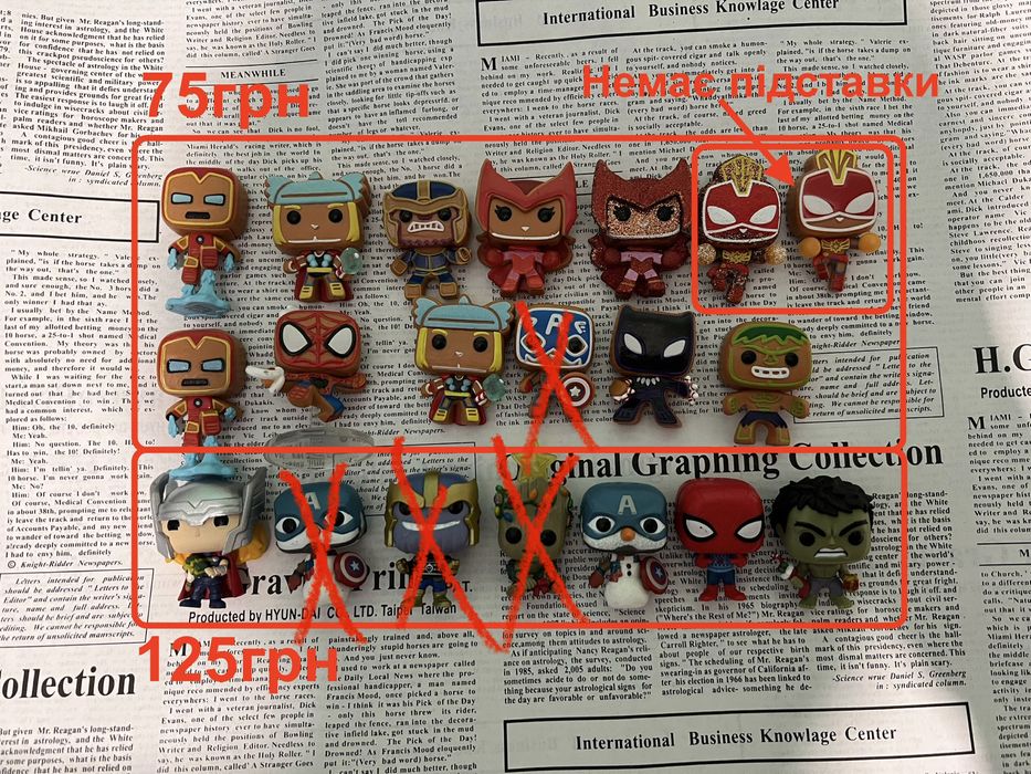 Funko Pop mini! Marvel Advent Calendar Фанко Поп міні Марвел Месники
