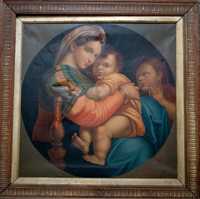 Maria z dzieciątkiem Jezus obraz malarstwo portret  olej płótno