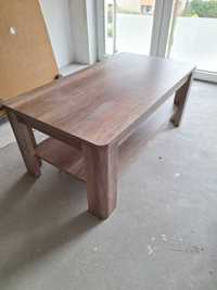 Stół - ława drewniana prostokątna z półką