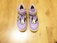 rozm 30 Minnie Mouse buty trampki fioletowe wysokie
