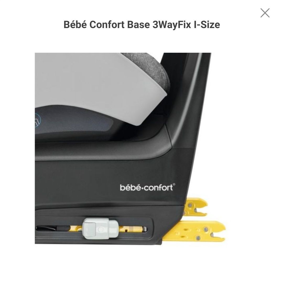 Base 3wayfix para o carro...bebé confort mas dá  para outras marcas