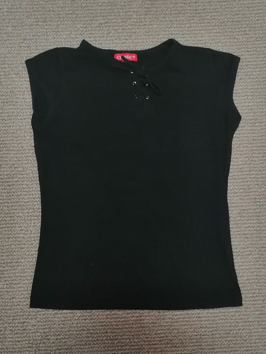 S XS Czarna bluzka koszulka T-shirt bluzeczka lato