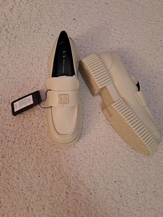 Шкіряні туфлі, мокасини Armani Exchange