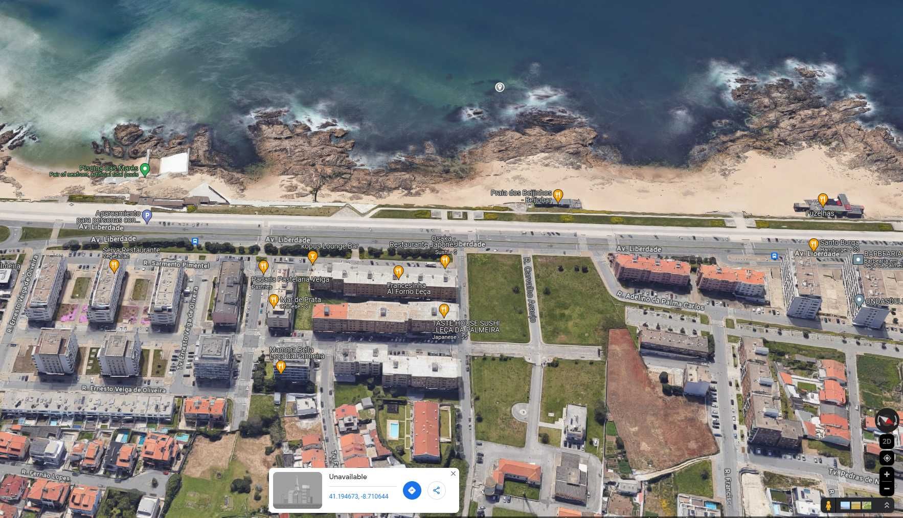 Lugar de garagem na marginal de Leça da Palmeira