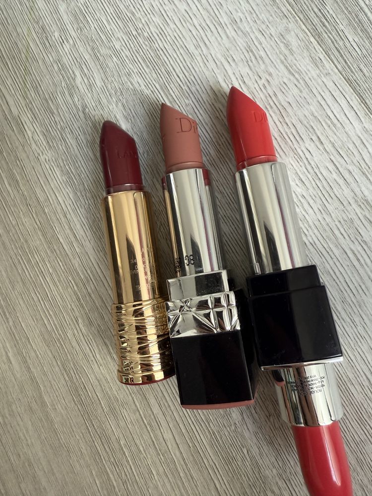 Pomadki Dior i Lancome polecam