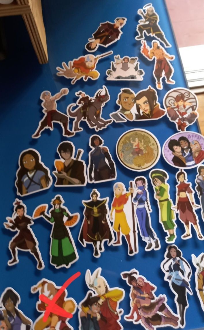 autocolantes The Last Airbender e Legend of Korra, stickers