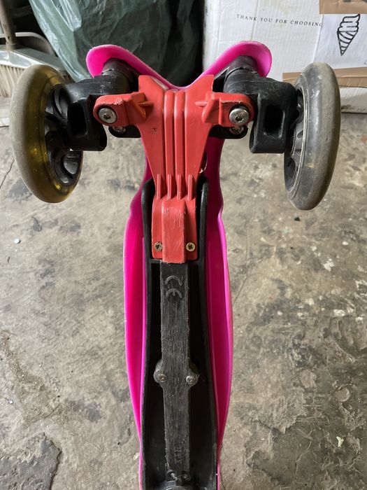 Самокат детский розовый
