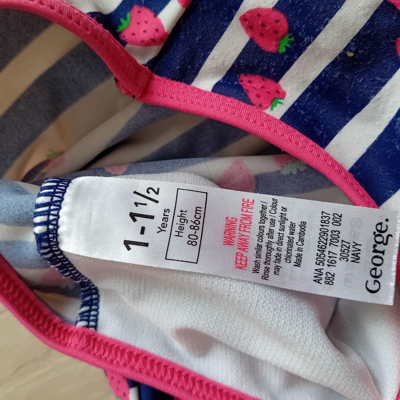 Strój kąpielowy dla dziewczynki 80/86