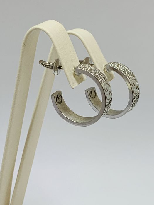 Сережки 585 проби з діамантами