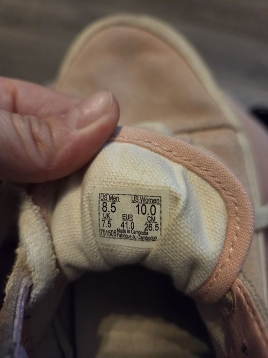 Vans, zamsz różowe rozm. 41