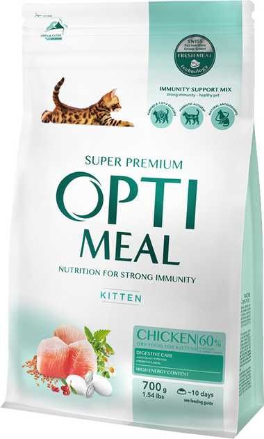 optimeal kitten kurczak 700g GRUBY KOCUR sklep zoologiczny